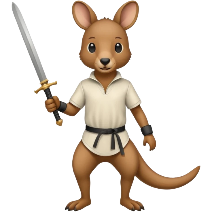 Kangaroo fencing   emoji