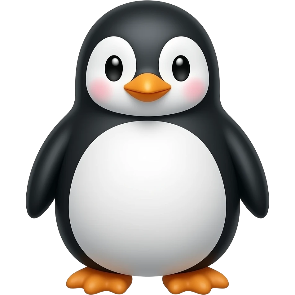 Pingouin mignon emoji