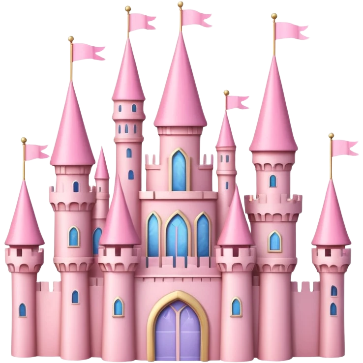 pink princess castle  emoji