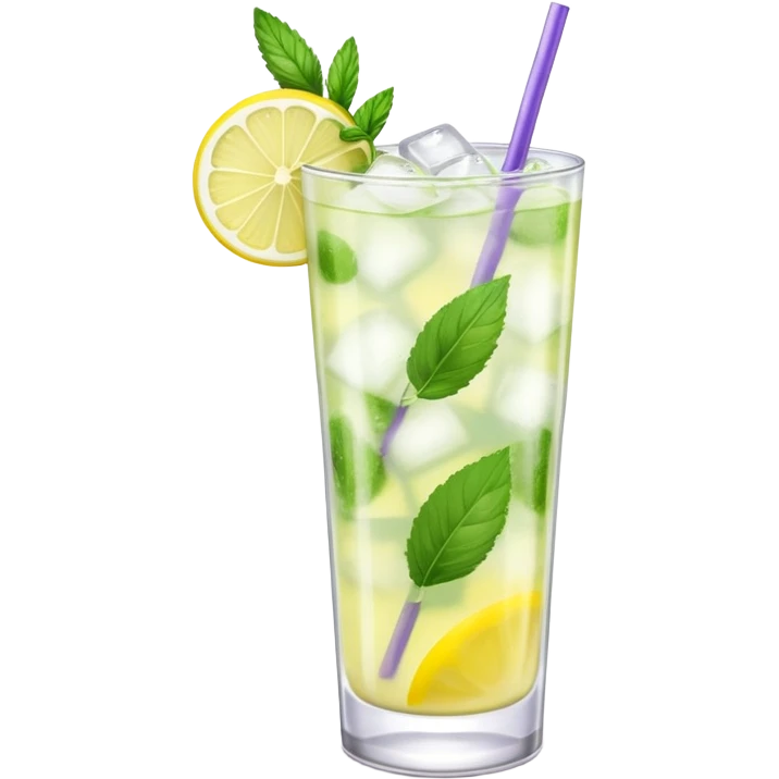 Lavender lemonade mojito  emoji