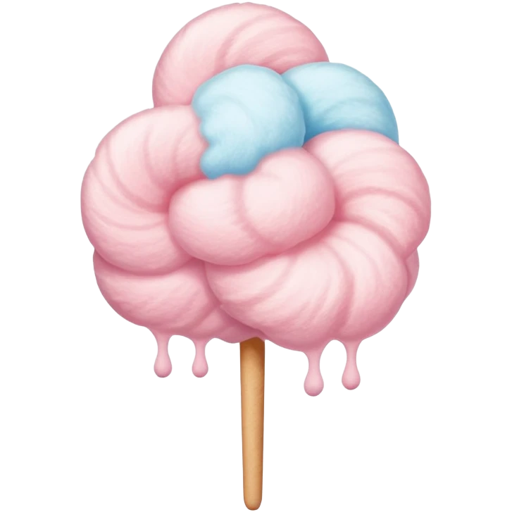 Peachy cotton candy emoji