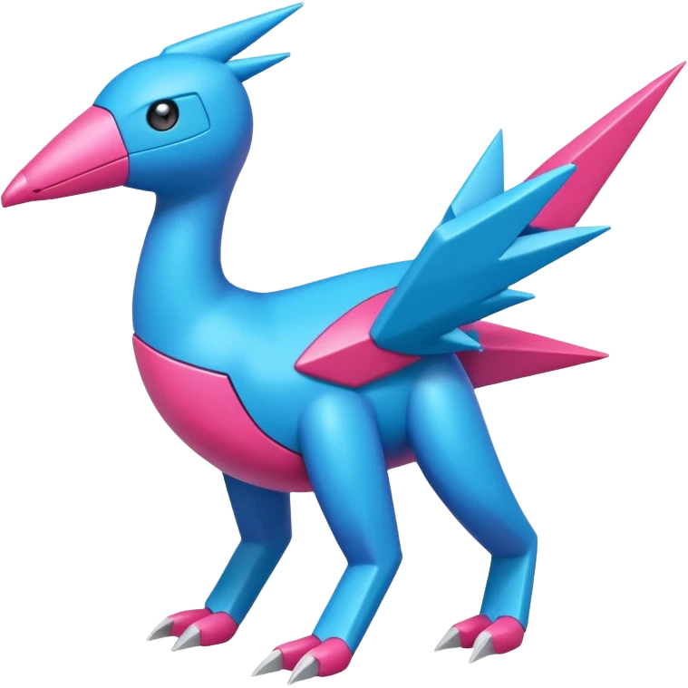 Manectric-Porygon-Electrike-Amaura-Fakemon-fusion, full body emoji