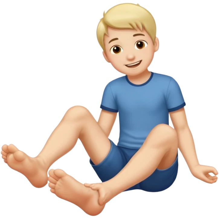 Tickle boy feet emoji