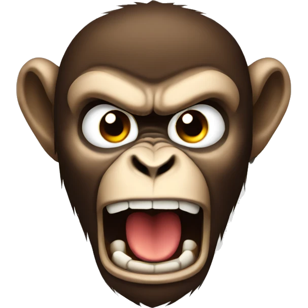 angry monkey emoji
