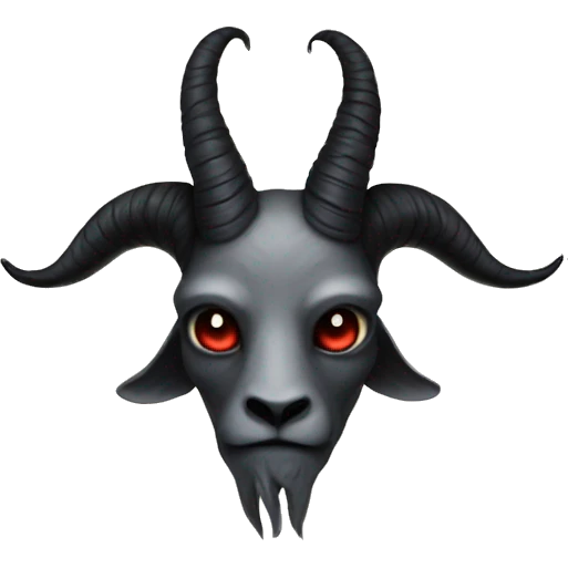 Cute Baphomet, as above so below, emoji