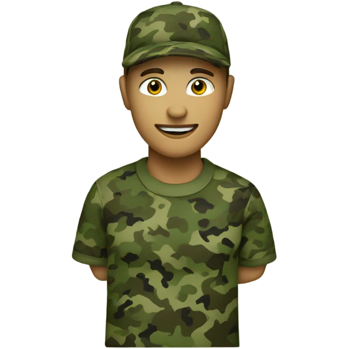 Camo heart emoji