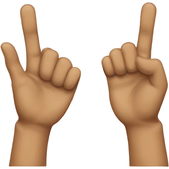 quiet coyote hand symbol  emoji
