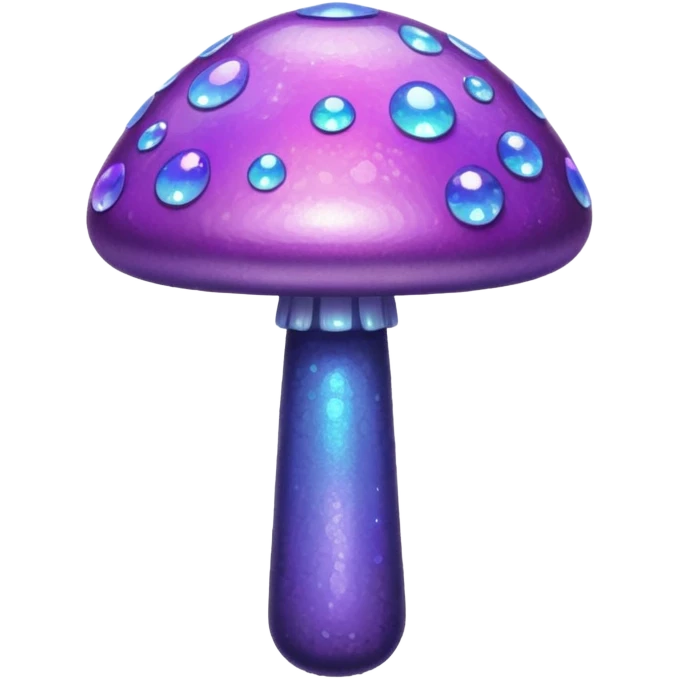glitter purple mushroom emoji