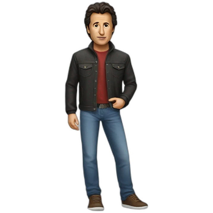 Imran khan wearing casual jeans and jacket  emoji