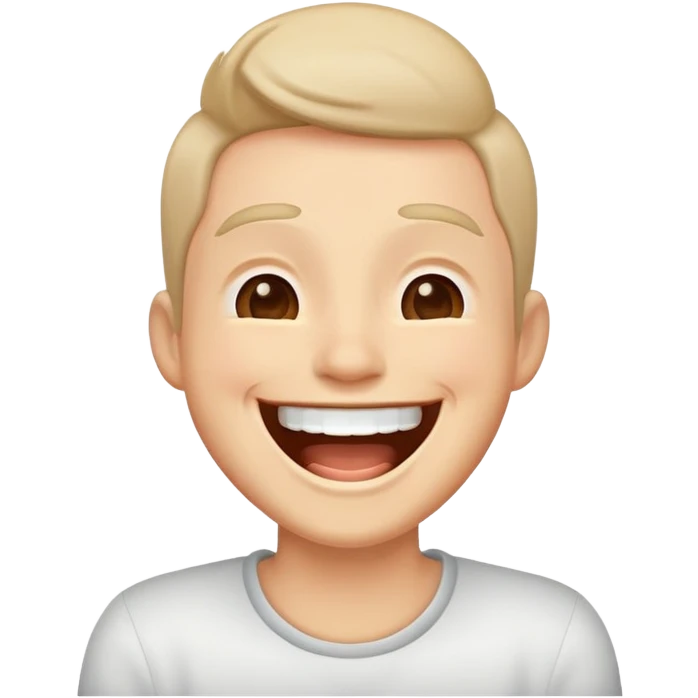 Animation of person laughing  emoji