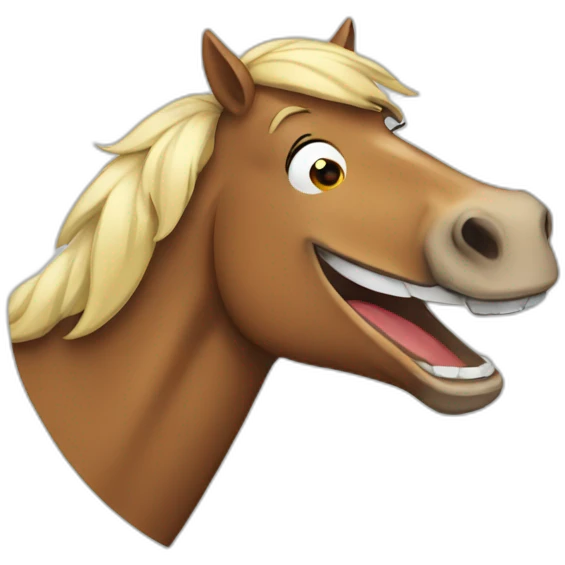 laughing horse emoji