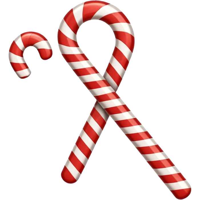 check mark with a candy cane pattern emoji