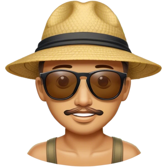 A digital nomad in Bali emoji