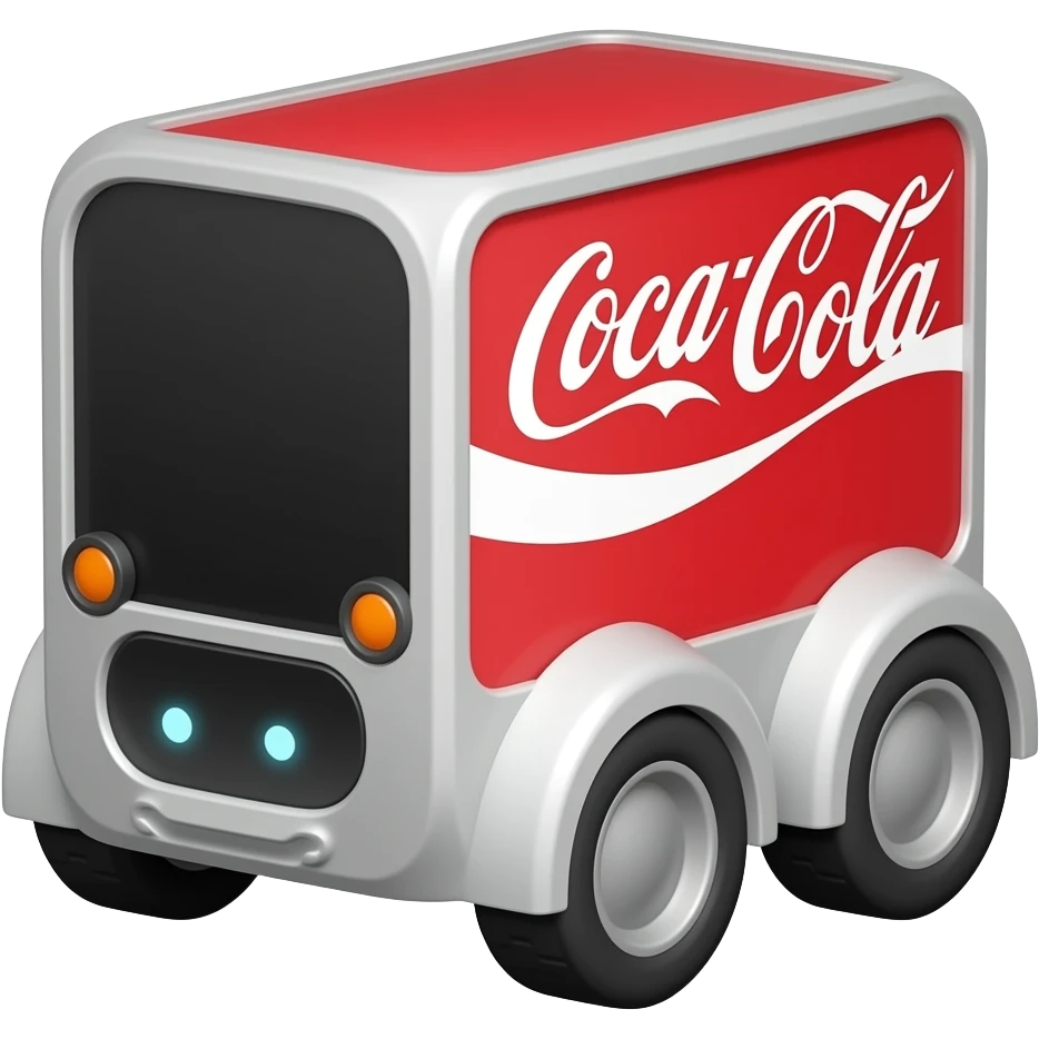coca cola delivery robot emoji