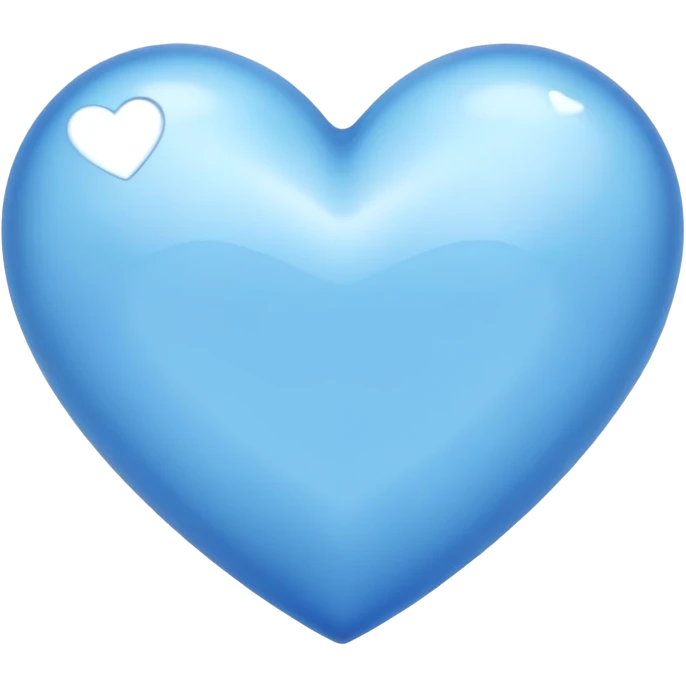 light blue heart with smaller hearts surrounding it  emoji