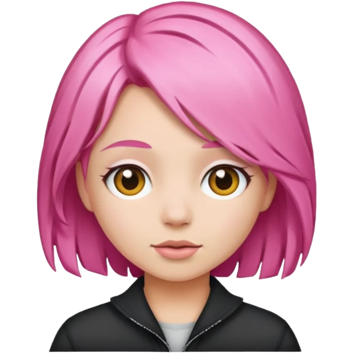 pink hair emoji