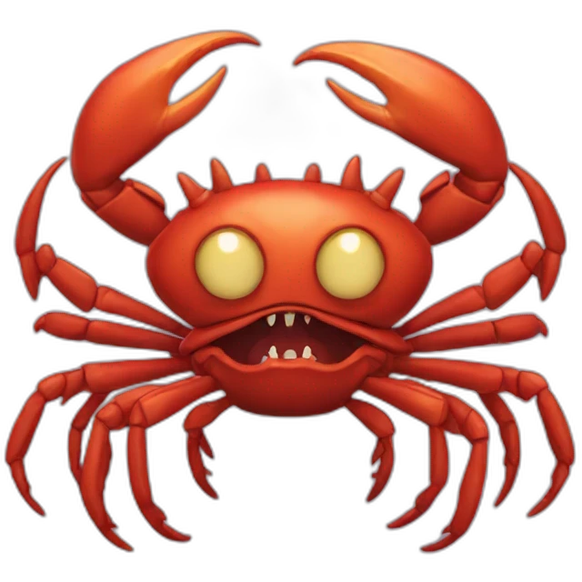 angry demon crab emoji