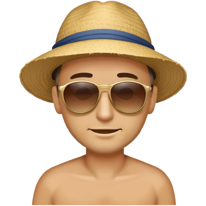 a man on the beach emoji