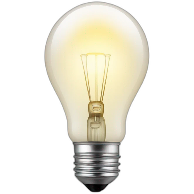 light bulb with legs emoji