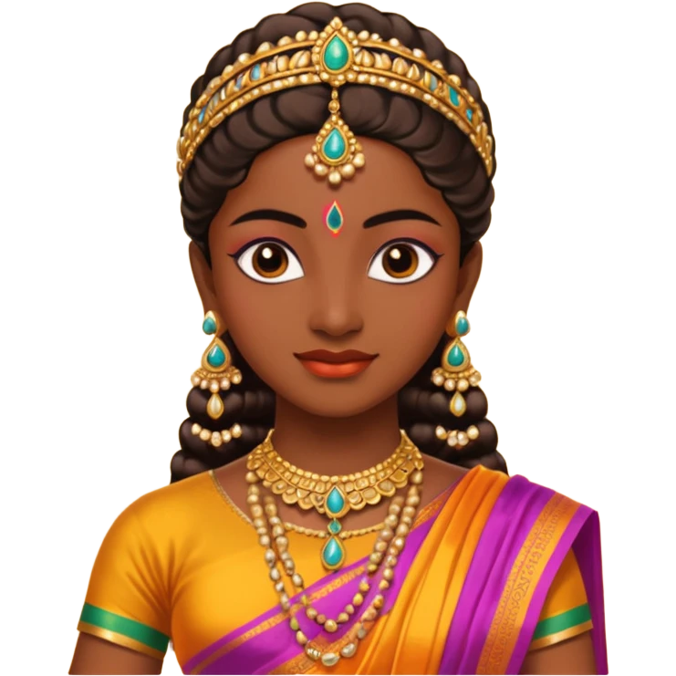 realistic bharathanatyam dancer emoji