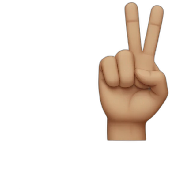 crossed out middle finger emoji