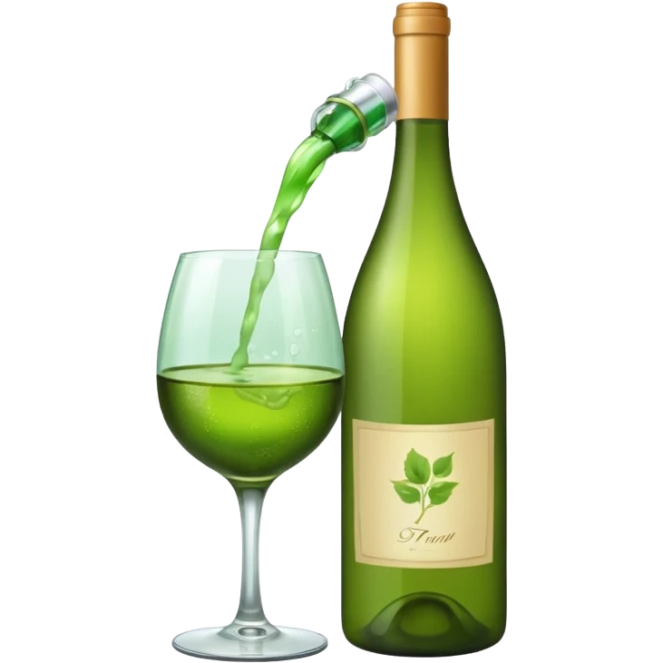 green wine emotivon emoji