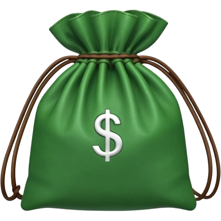 Cash bag green emoji