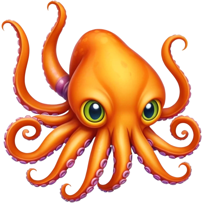Cat squid bird all fused as one emoji