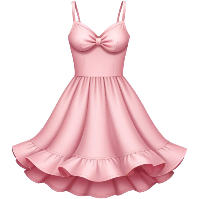 pastel pink spring dress floating in the air emoji