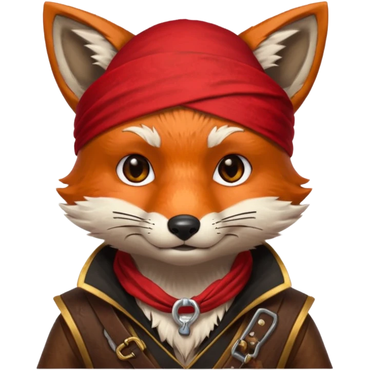 Fox pirate emoji