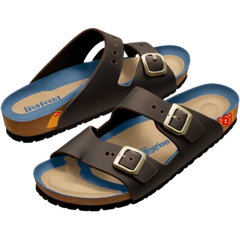 black boston birkenstock emoji emoji