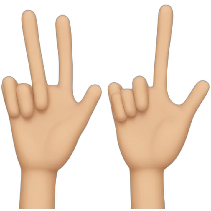 3 fingers  emoji
