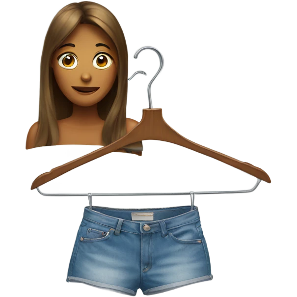 Woman with a hanger  emoji