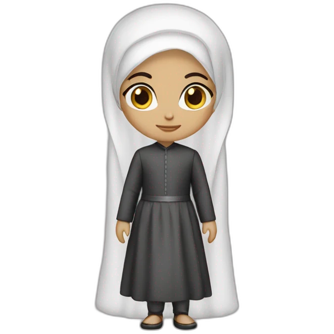 Wedding islami white skin emoji