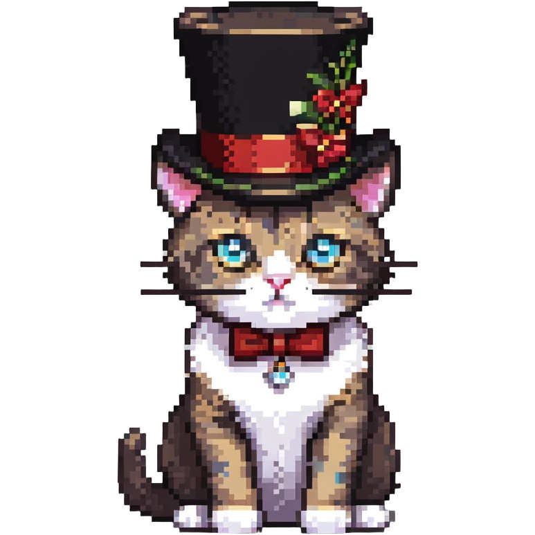 cat with a tophat emoji