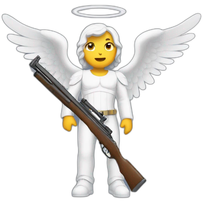 Angel with a shotgun emoji