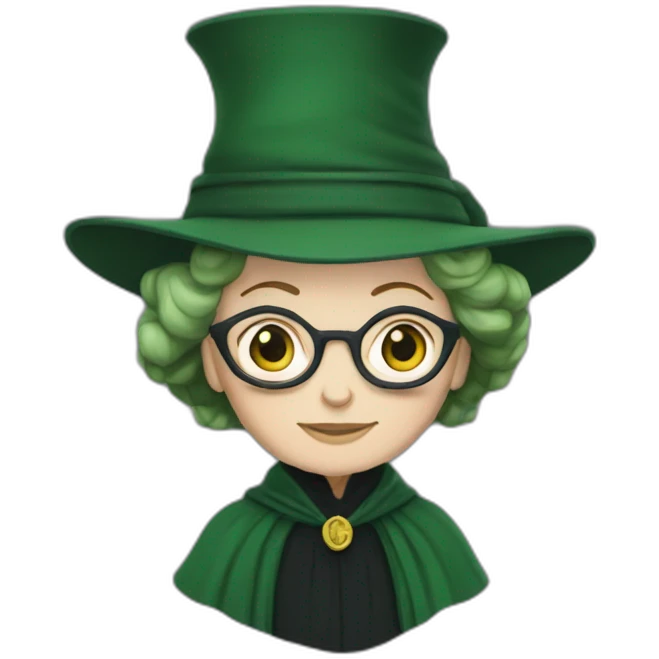 Green Minerva McGonagall emoji