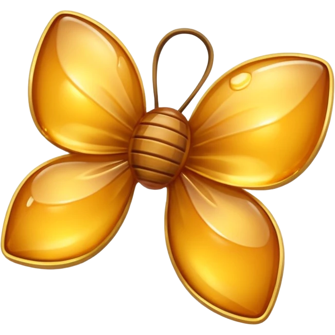 Bow made of honey emoji