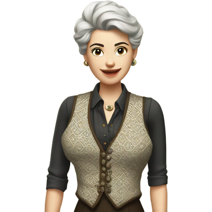 vintage vest for woman emoji