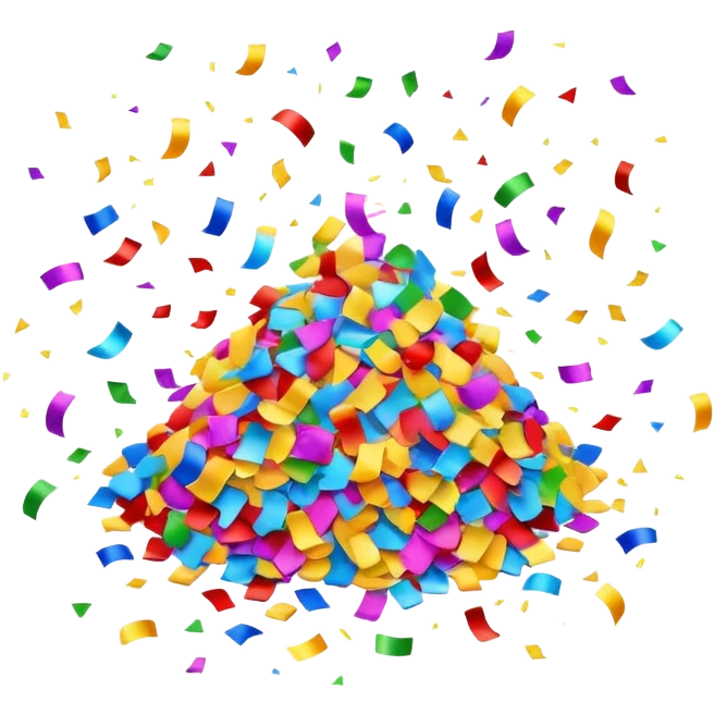 colorful confetti explosion celebration emoji