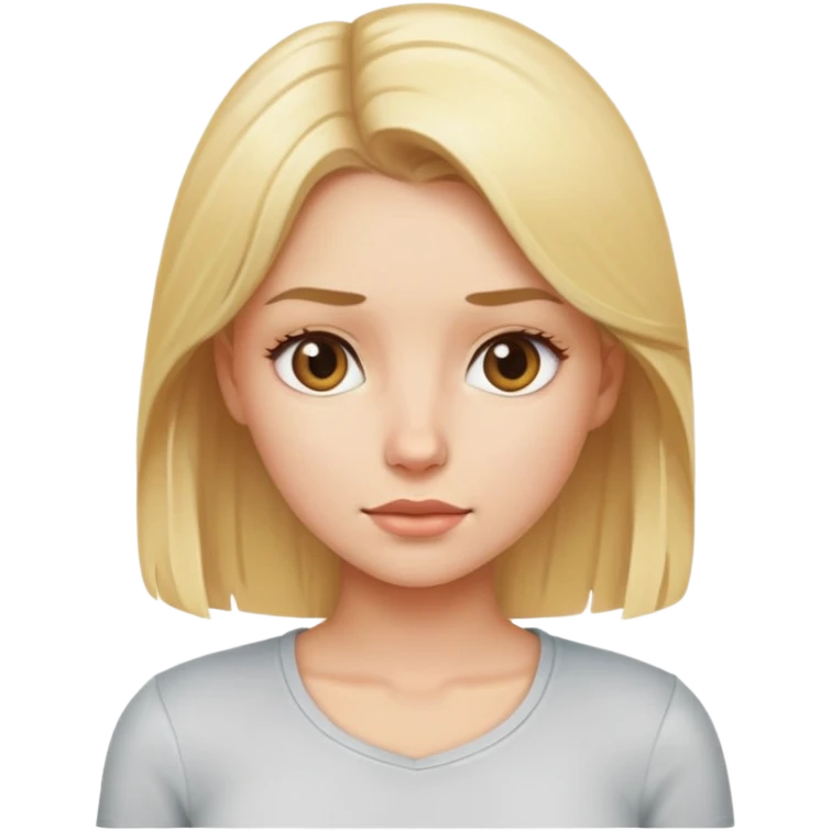 Blonde girl tight shirt emoji