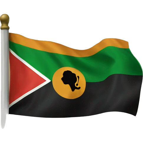 African American heritage flag emoji