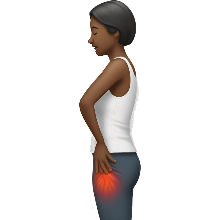 woman with back pain emoji