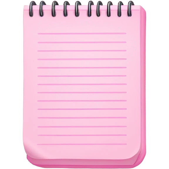 light pink notepad emoji