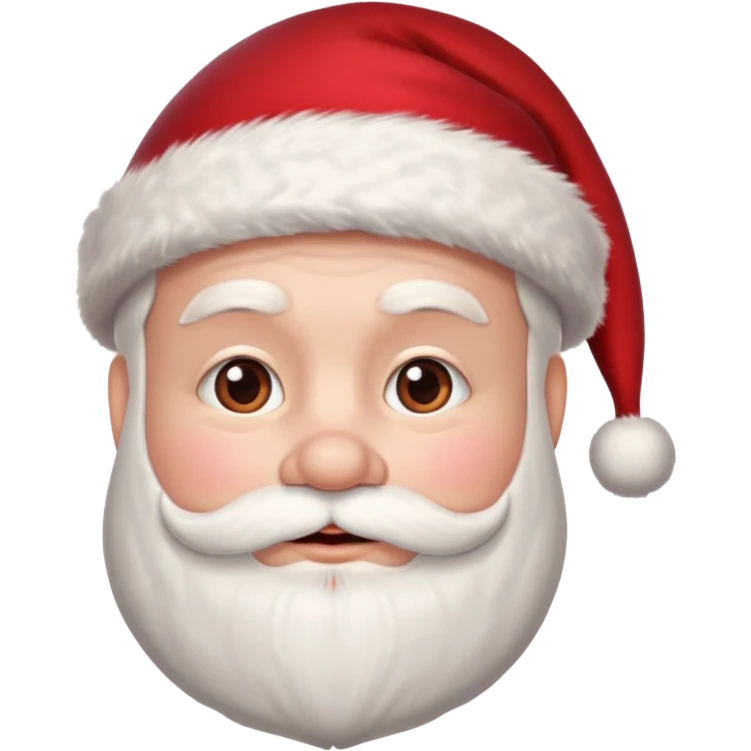 Santa without beard emoji
