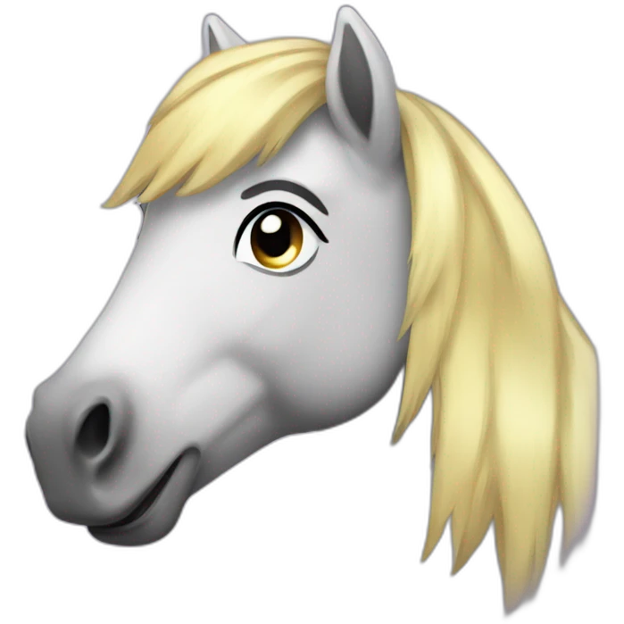 Smiling pony emoji