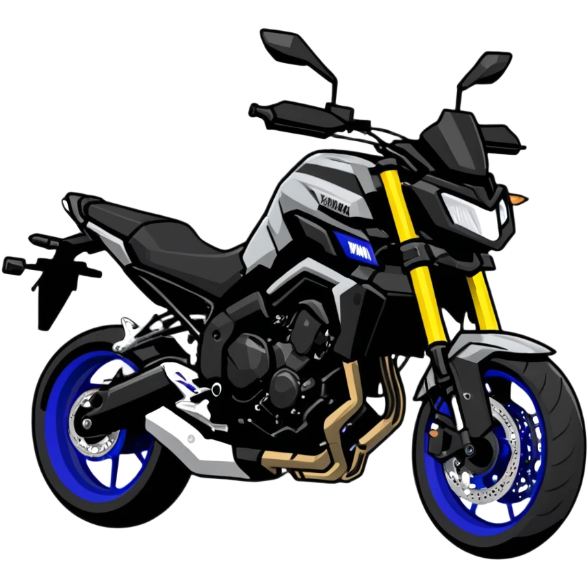 Yamaha MT09 motorcycle emoji