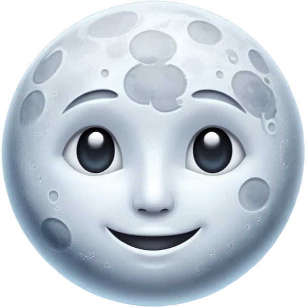 MOON NO FACE emoji