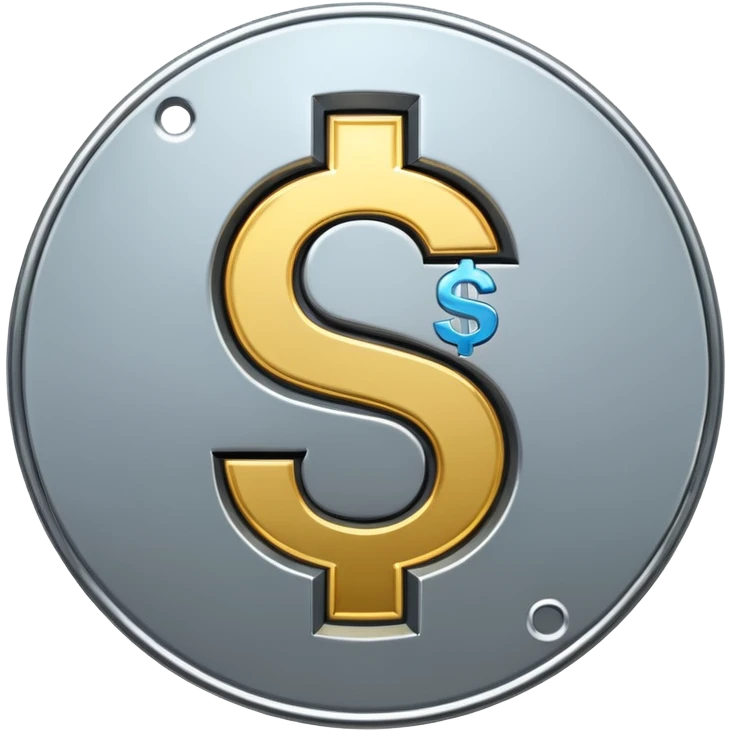 $ dollar metal symbol emoji