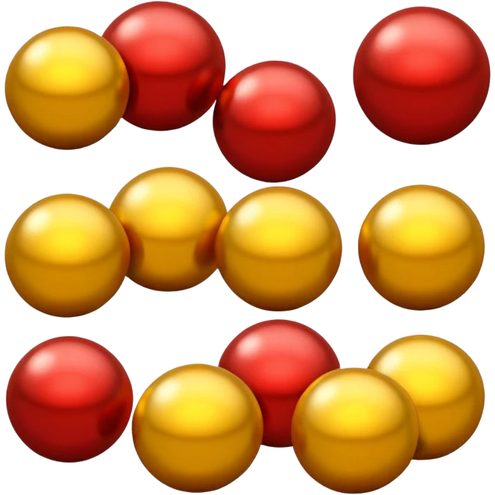 Red and yellow 67 emoji